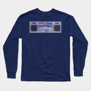 Boombox Radio Design Long Sleeve T-Shirt